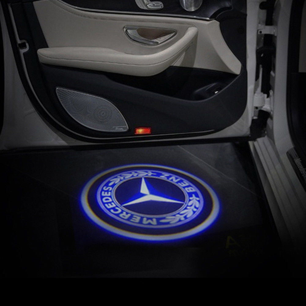 Kit Luci Logo Proiettore MERCEDES BENZ sottoporta Led Cree Corte Kit Luci Logo Proiettore MERCEDES BENZ sottoporta Led Cree Corte